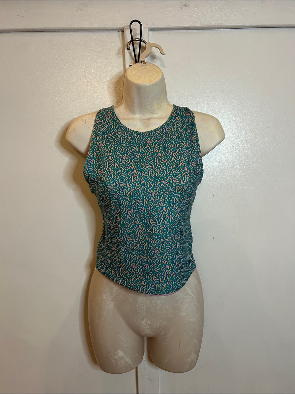 Patagonia reversible Teal Multi-Print Sleeveless Tank